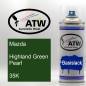Preview: Mazda, Highland Green Pearl, 35K: 400ml Sprühdose, von ATW Autoteile West.